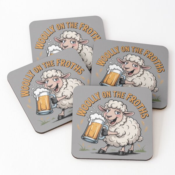 Item preview, Woolly on the Froths: Funny Sheep Drinking T-Shirt designed and sold by Grang Art Artistic Designs.