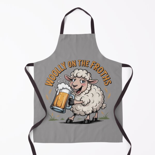 Item preview, Woolly on the Froths: Funny Sheep Drinking T-Shirt designed and sold by Grang Art Artistic Designs.