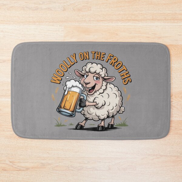 Item preview, Woolly on the Froths: Funny Sheep Drinking T-Shirt designed and sold by Grang Art Artistic Designs.