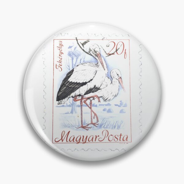Item preview, Hungarian Magyar Hungary Storks Postage Stamp designed and sold by red-amber65.