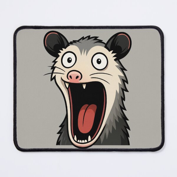Item preview, Funny Big Mouth Possum – Screaming Animal Madness Illustration designed and sold by Ivy-Triggs.
