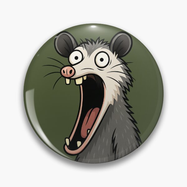 Item preview, Hysterical Screaming Possum – Big Mouth Cartoon Creature designed and sold by Ivy-Triggs.