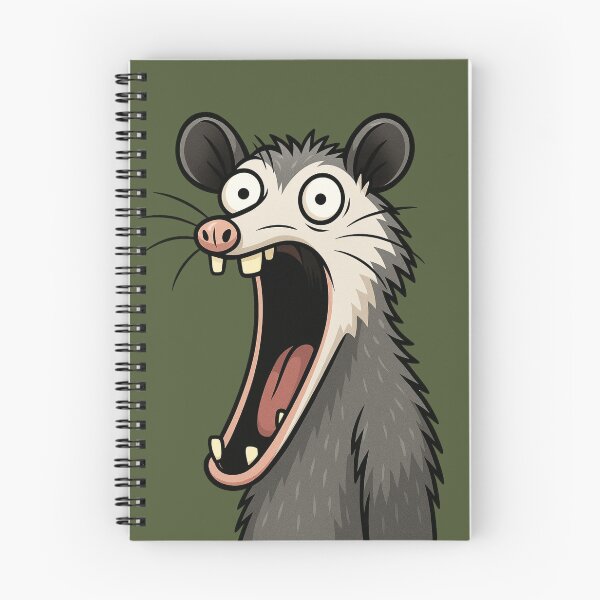 Item preview, Hysterical Screaming Possum – Big Mouth Cartoon Creature designed and sold by Ivy-Triggs.