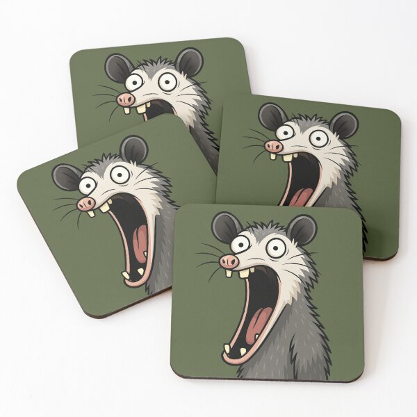 Item preview, Hysterical Screaming Possum – Big Mouth Cartoon Creature designed and sold by Ivy-Triggs.