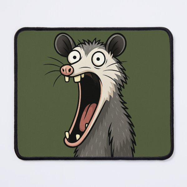 Item preview, Hysterical Screaming Possum – Big Mouth Cartoon Creature designed and sold by Ivy-Triggs.