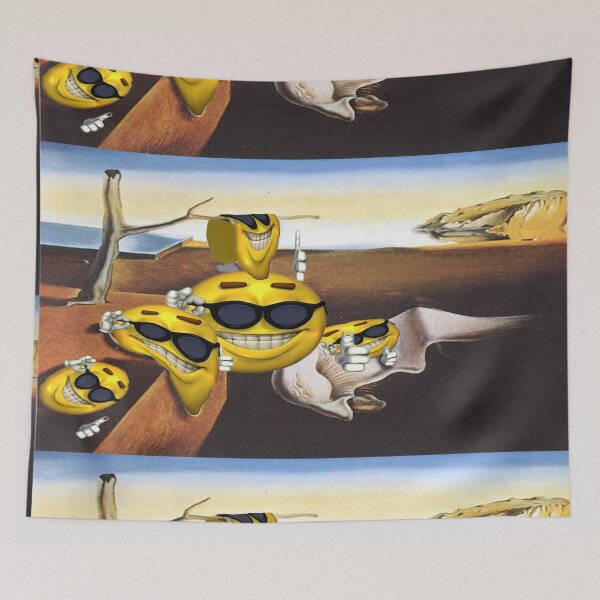 Item preview, Melting Cool Guy Emoji in Sunglasses - Surreal Art Parody designed and sold by Ledar48.
