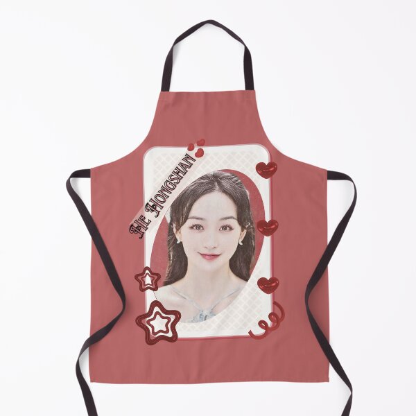 Item preview, He Hongshan (何泓姗) Portrait Chinese Actress Art Chinese Celebrity Illustration portrait illustration Red Aesthetic Collage Design designed and sold by AJUNICE STUDIO.