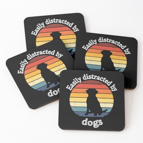 Item preview, Easily Distracted By Dogs And Tiny Puppies designed and sold by SkeletonsDanger.