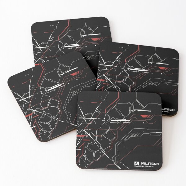 Item preview, Cyberpunk Circuit Board Glitch Art Illustrating the Militech Blackwall Protocol in a Dark Futurist Sci-Fi Tech Style with Fragmented Data Imagery designed and sold by Ledar48.