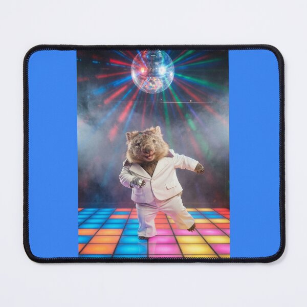Item preview, Wombat Caught the Disco Fever designed and sold by Tridentulus.