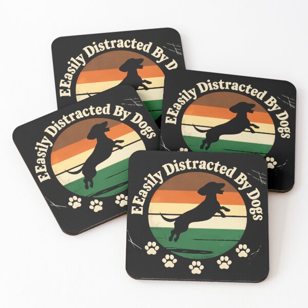 Item preview, Easily Distracted By Dogs And Happy Pups designed and sold by SkeletonsDanger.