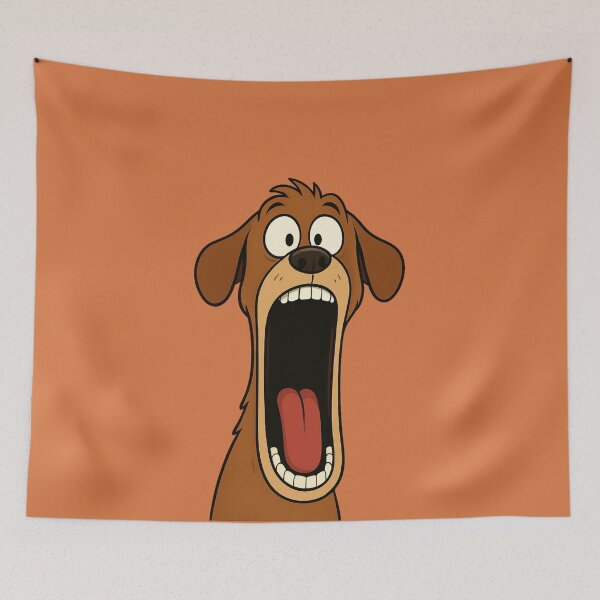 Item preview, Surprised Dog Face Meme Style Illustration designed and sold by Ivy-Triggs.