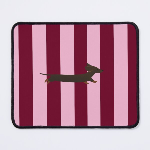 Item preview, Dachshund Pink & Burgundy Striped Phone Case – Cute Sausage Dog Aesthetic designed and sold by FilipaAndrez.
