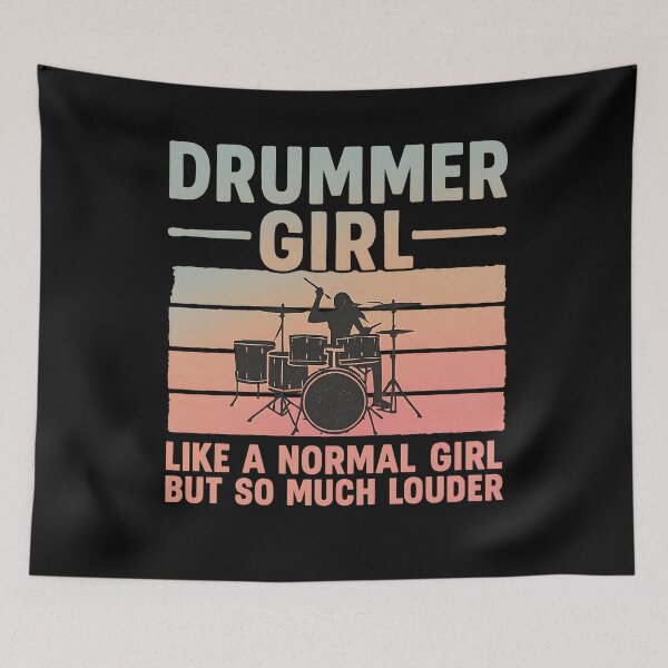 Item preview, Best Drummer Girl Art For Women Drumming Percussion Drumsd designed and sold by hemagamo.