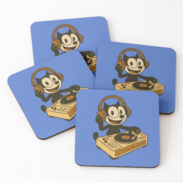 Item preview, FELIX CAT DJ VINTAGE WITH AUDIO HEADPHONES designed and sold by infinitearte.
