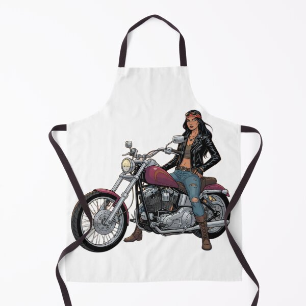 Item preview, Badass Biker Girl: Classic Chopper Style & Rock'n'Roll Vibe designed and sold by JanRizz.
