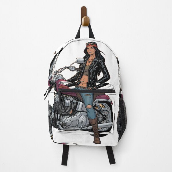 Item preview, Badass Biker Girl: Classic Chopper Style & Rock'n'Roll Vibe designed and sold by JanRizz.