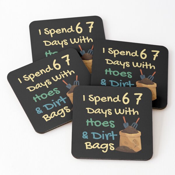 Item preview, Vintage Gardener Humor Compost Lover Funny 6 7 Hoe Dirt Plant Quote designed and sold by Guess4best.
