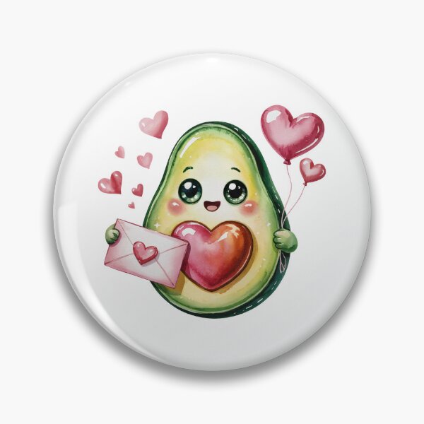 Item preview, Valentines  Avocado with Heart Balloons designed and sold by jkrphoto.
