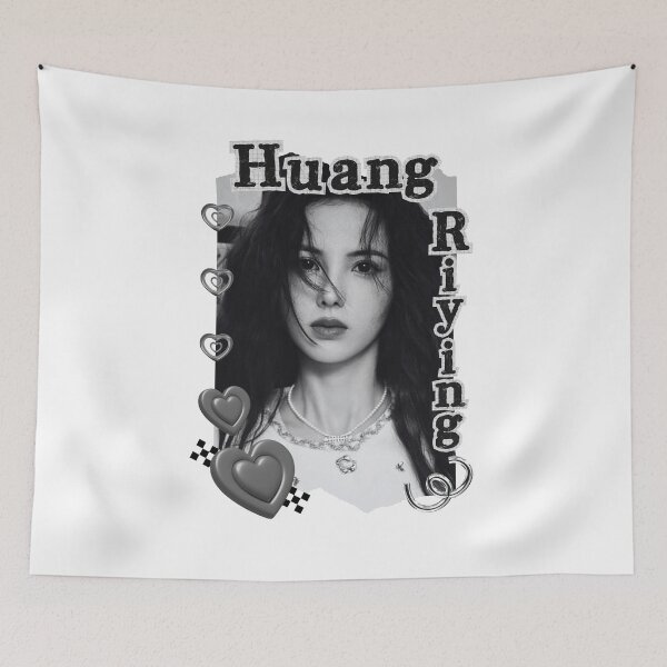 Item preview, Huang Riying (黄瑞莹) Chinese Actress Art Chinese Celebrity Illustration Black and White Collage Digital Art Portrait designed and sold by AJUNICE STUDIO.