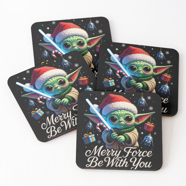 Item preview, Star Wars Christmas Baby Yoda Grogu Merry Force Be With You T-Shirt Hoodie Sticker Ornament Gift 2025 designed and sold by GeniePixel.