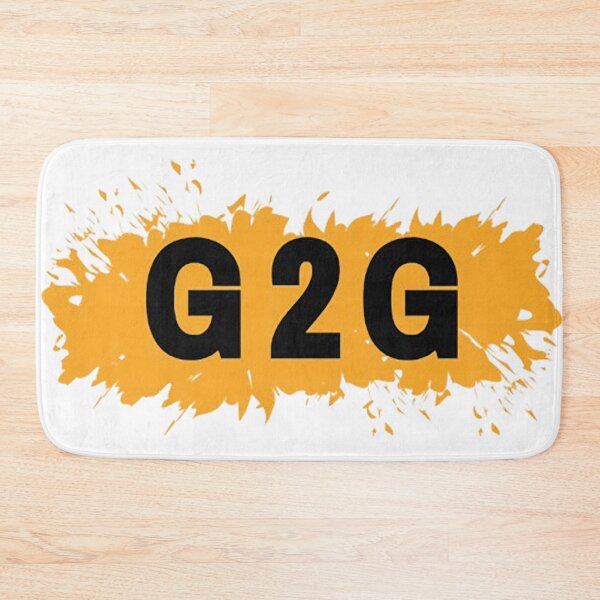 Item preview, G 2 G (Got To Go) Textart Design for Home Art & Apparel designed and sold by MilabArt.