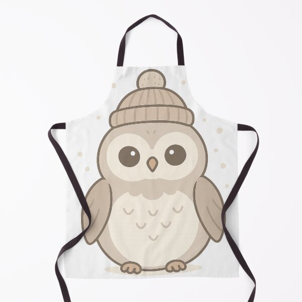 Item preview, Cute Winter Owl With Tiny Hat – Soft Pastel Minimal Animal Illustration designed and sold by Fernova.