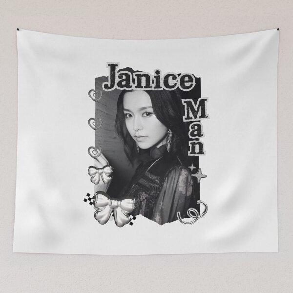 Item preview, Janice Man (万绮雯) Chinese Actress Art Chinese Celebrity Illustration Black and White Collage Digital Art Portrait designed and sold by AJUNICE STUDIO.