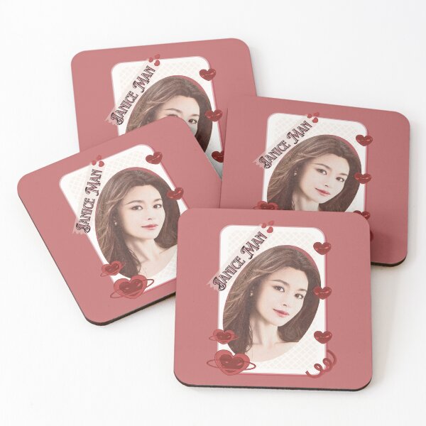 Item preview, Janice Man (万绮雯) Portrait Chinese Actress Art Chinese Celebrity Illustration portrait illustration Red Aesthetic Collage Design designed and sold by AJUNICE STUDIO.