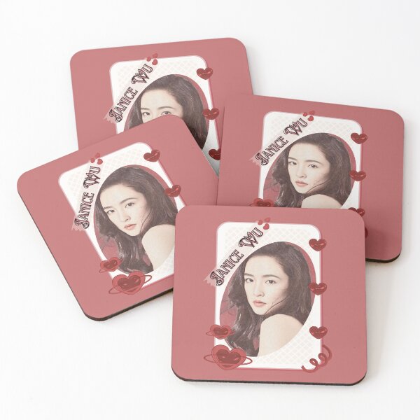 Item preview, Janice Wu – Wu Qian (吴倩) Portrait Chinese Actress Art Chinese Celebrity Illustration portrait illustration Red Aesthetic Collage Design designed and sold by AJUNICE STUDIO.