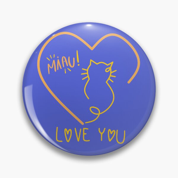 Item preview, Miau! I Love You – Cute Minimalist Cat Line Art designed and sold by sugarcandystick.