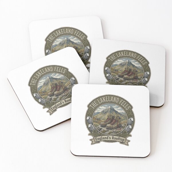 Item preview, The Lakeland Fells - Scafell Pike Hiking Embroidered Patch Art designed and sold by Digital Dreams Arts.