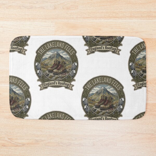Item preview, The Lakeland Fells - Scafell Pike Hiking Embroidered Patch Art designed and sold by Digital Dreams Arts.