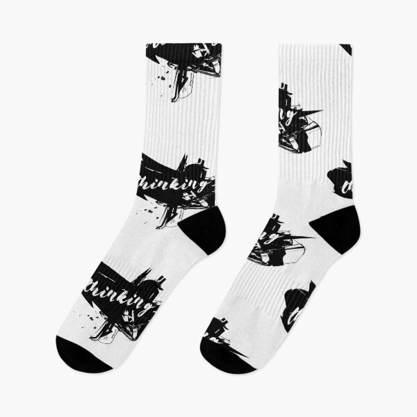 Item preview, Thinking – Abstract Ink Splash Typography | by PlayWork designed and sold by PlayWork.