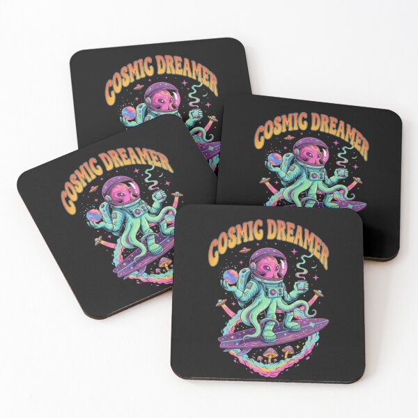Item preview, Cosmic Dreamer Octopus – Psychedelic Space Surfer Art designed and sold by Dogandesighn.