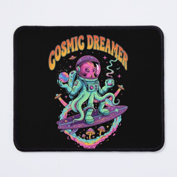 Item preview, Cosmic Dreamer Octopus – Psychedelic Space Surfer Art designed and sold by Dogandesighn.
