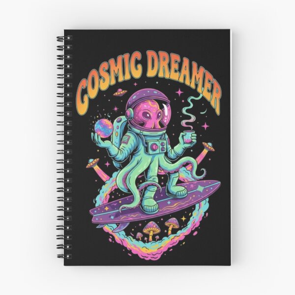 Item preview, Cosmic Dreamer Octopus – Psychedelic Space Surfer Art designed and sold by Dogandesighn.