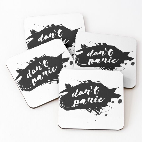Item preview, Don’t Panic – Bold Ink Splash Typography | by PlayWork designed and sold by PlayWork.