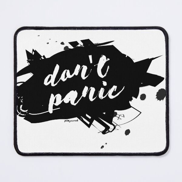 Item preview, Don’t Panic – Bold Ink Splash Typography | by PlayWork designed and sold by PlayWork.