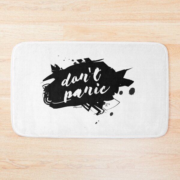 Item preview, Don’t Panic – Bold Ink Splash Typography | by PlayWork designed and sold by PlayWork.