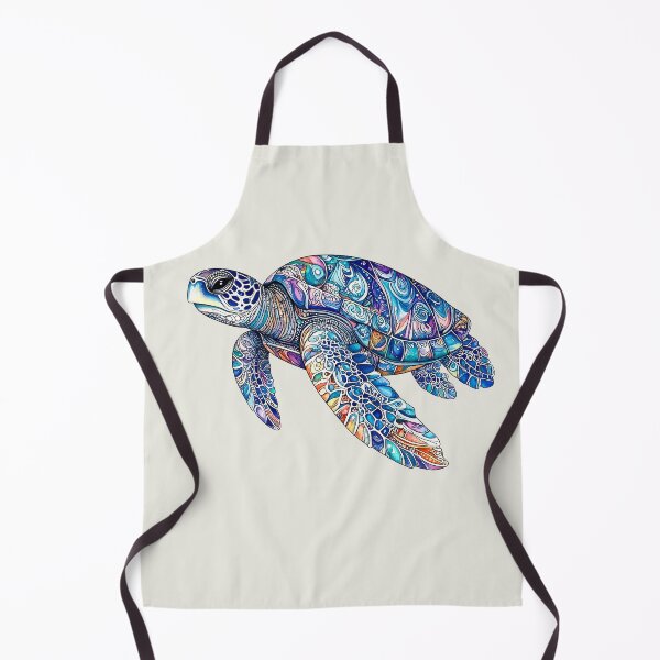 Item preview, Colorful Decorative Sea Turtle Art designed and sold by Rutvain.
