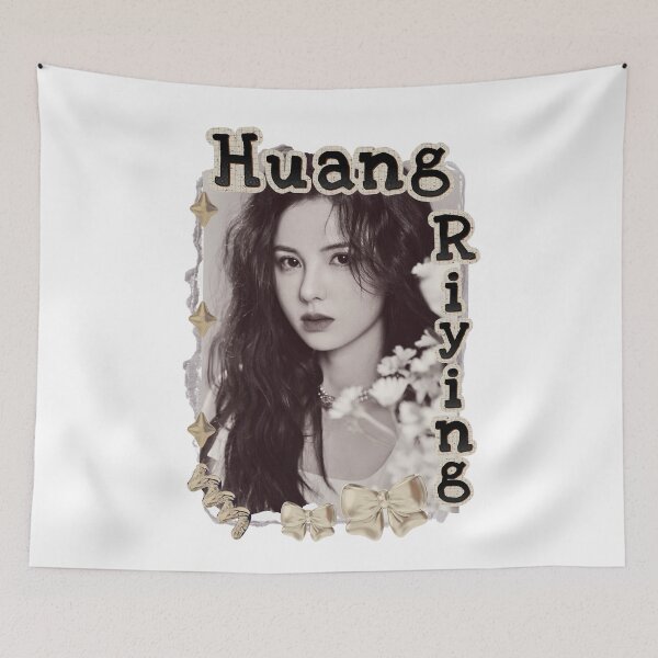 Item preview, Huang Riying (黄瑞莹) Chinese Actress Art Chinese Celebrity Illustration Scrapbook Collage Cozy Y2K Vintage Design designed and sold by HELL0WBELLO.