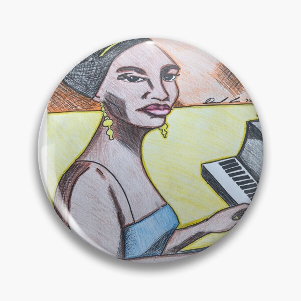 Item preview, Portrait of N!na S!mon3 designed and sold by daniellee721.