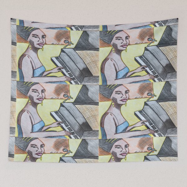 Item preview, Portrait of N!na S!mon3 designed and sold by daniellee721.