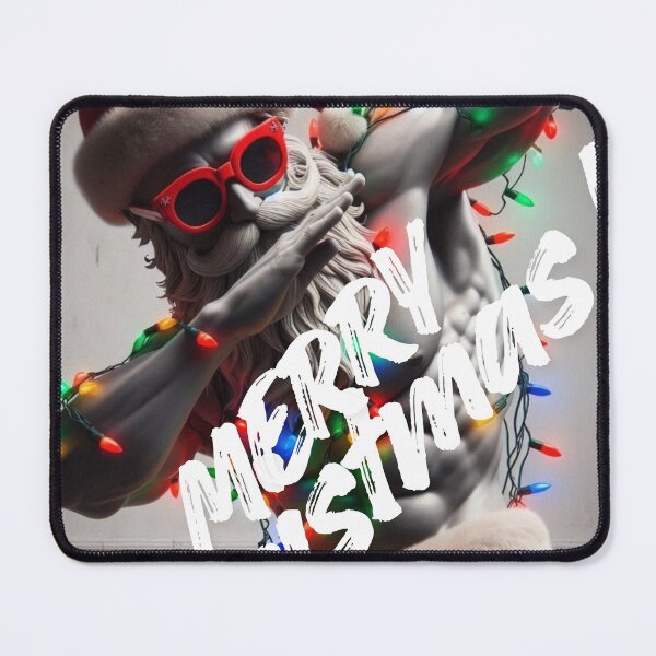 Item preview, "Merry Flexmas: Santa Dabs with Power and Peppermint" designed and sold by Print Fiction.