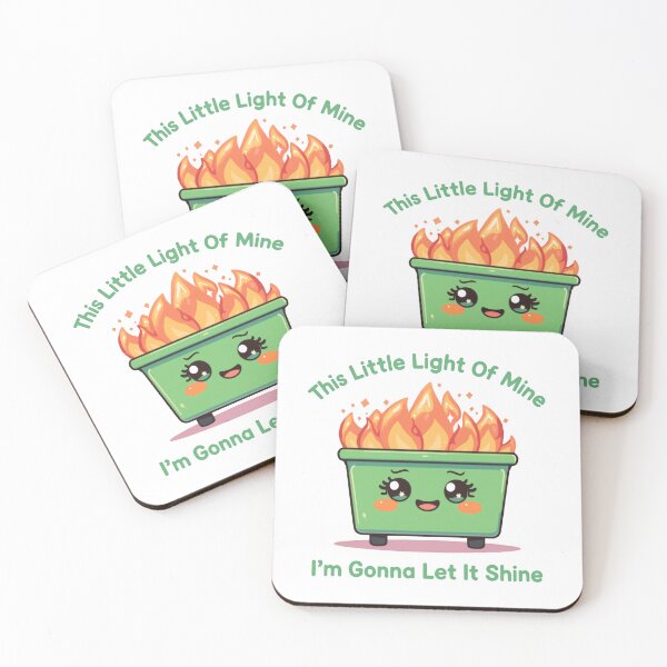 Item preview, This Little Light Of Mine I'm Gonna Let It Shine Dumpster Fire Response Team Emotional Support designed and sold by SkeletonsDanger.