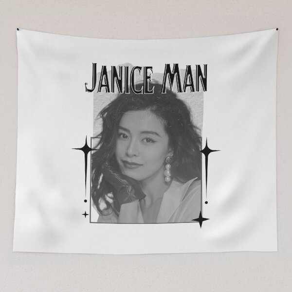 Item preview, Janice Man (万绮雯) Chinese Actress Art Chinese Celebrity IllustrationScrapbook Collage Cozy Y2K Vintage Design designed and sold by HELL0WBELLO.
