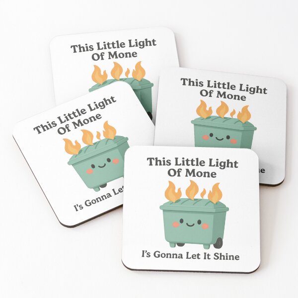 Item preview, This Little Light Of Mine I'm Gonna Let It Shine Dumpster Fire Response Team Ironic Energy designed and sold by SkeletonsDanger.