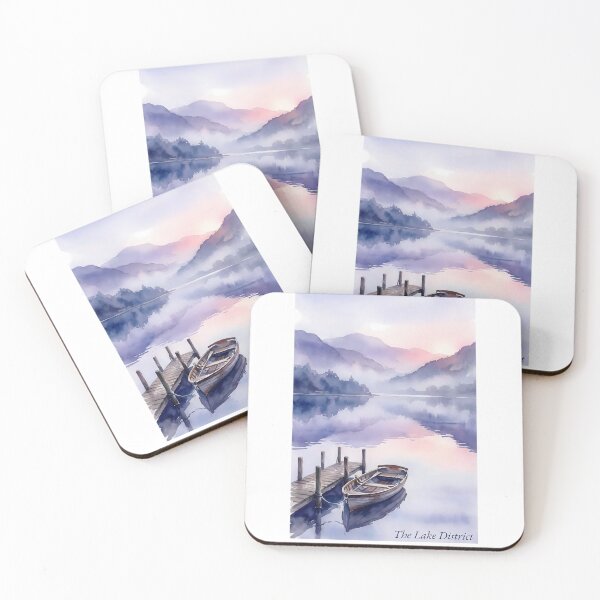 Item preview, Lake Windermere Watercolor - The Lake District National Park Art designed and sold by Digital Dreams Arts.