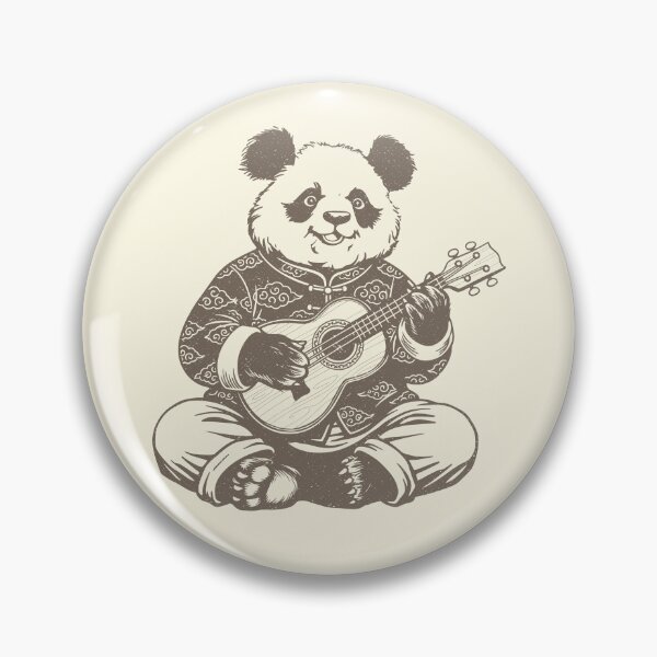 Item preview, Panda Playing Ukulele Music Lover Animal   designed and sold by Y-Vibes.